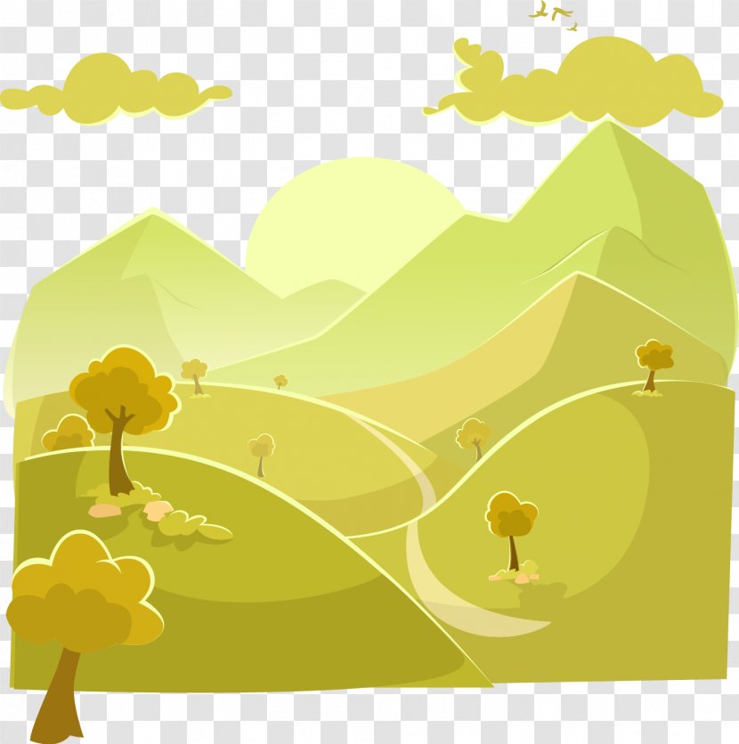 Euclidean Vector Graphic Design Illustration - Yellow - Forest Transparent PNG