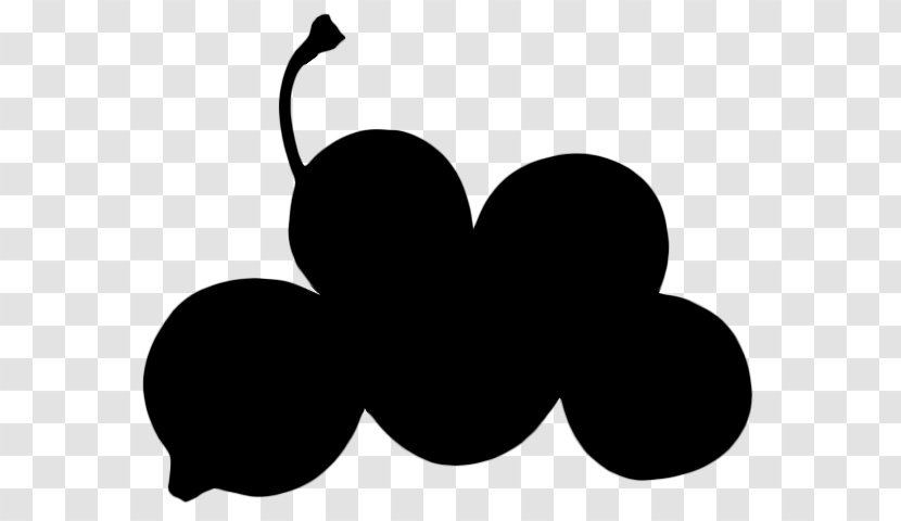 Clip Art Fruit Black M - Leaf Transparent PNG