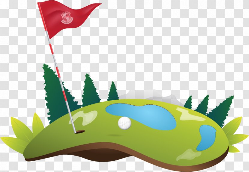 Golf Course Sport - Poster - Cartoon Transparent PNG