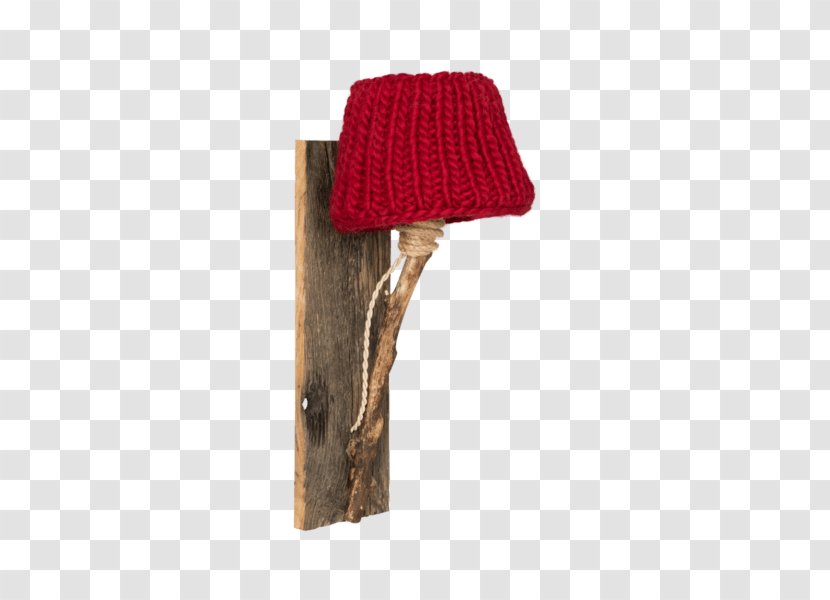 Wood Alpaca Lamp Red Wool - Nightlight Transparent PNG