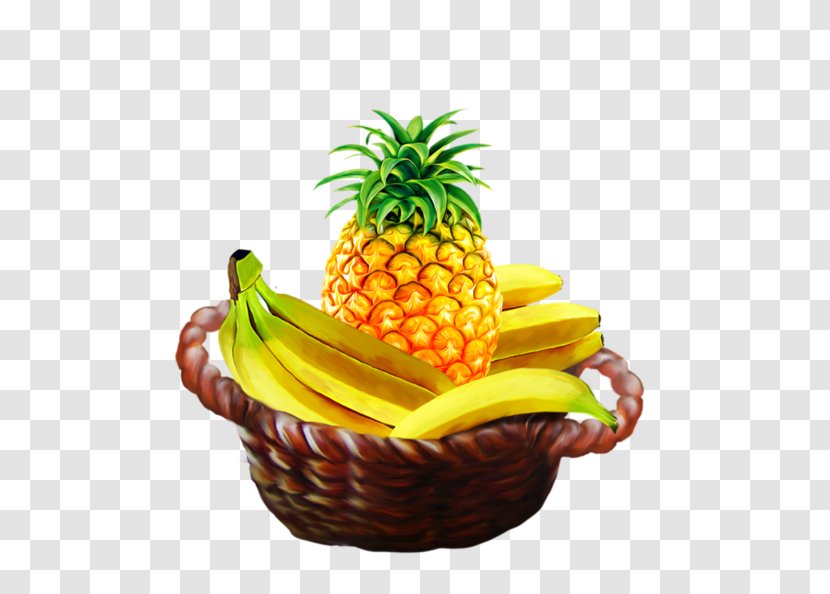 Pineapple Banana Fruit Food Gift Baskets Vegetarian Cuisine Transparent PNG