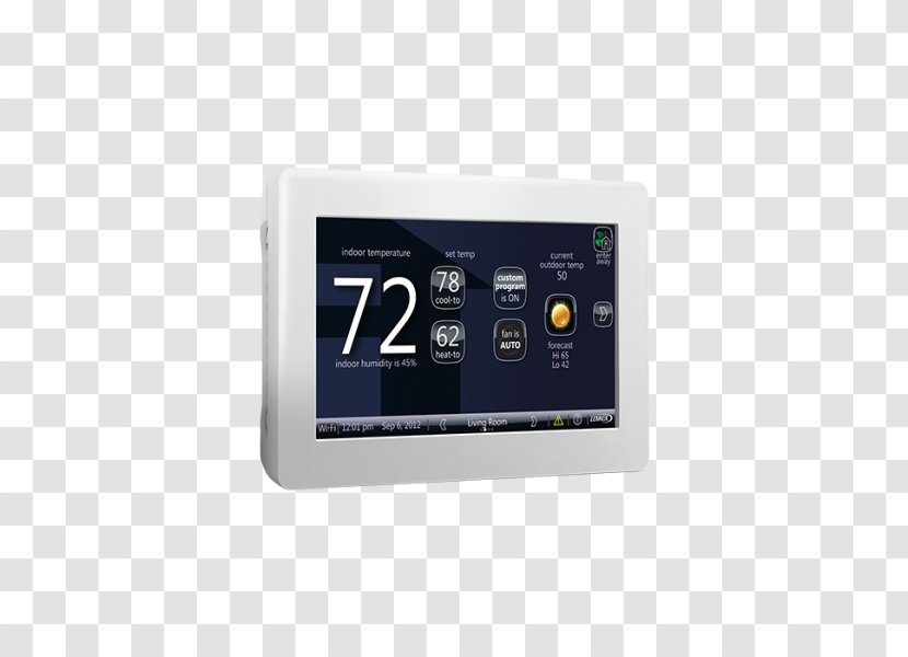Programmable Thermostat Furnace HVAC Smart - Hardware - Conditioner Transparent PNG