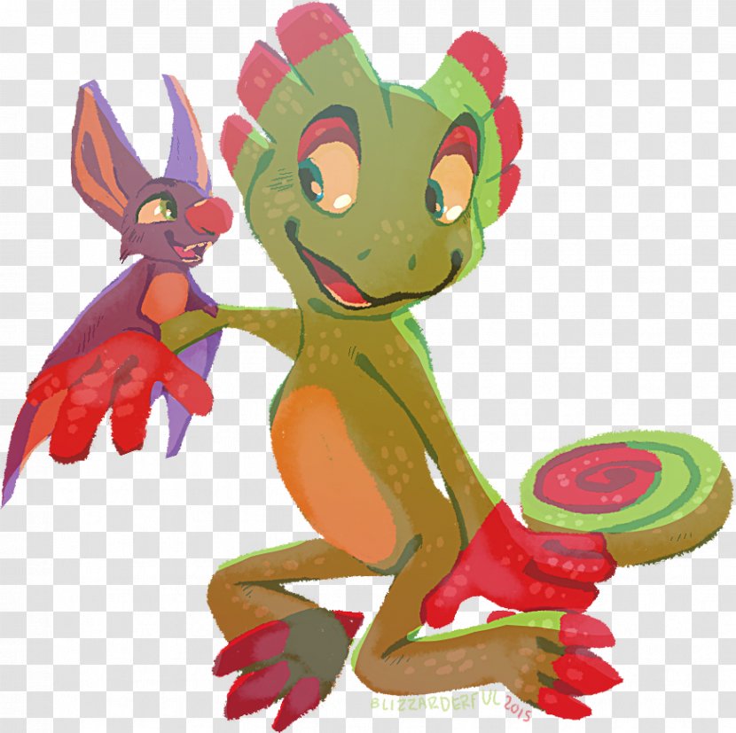 Banjo-Kazooie Yooka-Laylee Banjo-Tooie Art Rare - Yookalaylee - Tree Frog Transparent PNG