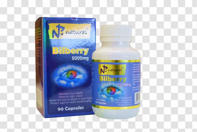 Bilberry Eye Antioxidant Dietary Supplement European Blueberry - Health Transparent PNG