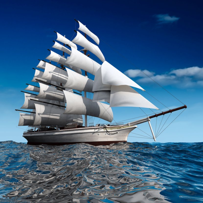 Desktop Wallpaper Sailing Ship Sailboat 1080p - Sky - Ships And Yacht Transparent PNG