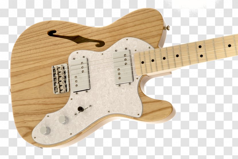 Fender Telecaster Thinline Deluxe Squier Custom - Plucked String Instruments - Guitar Transparent PNG