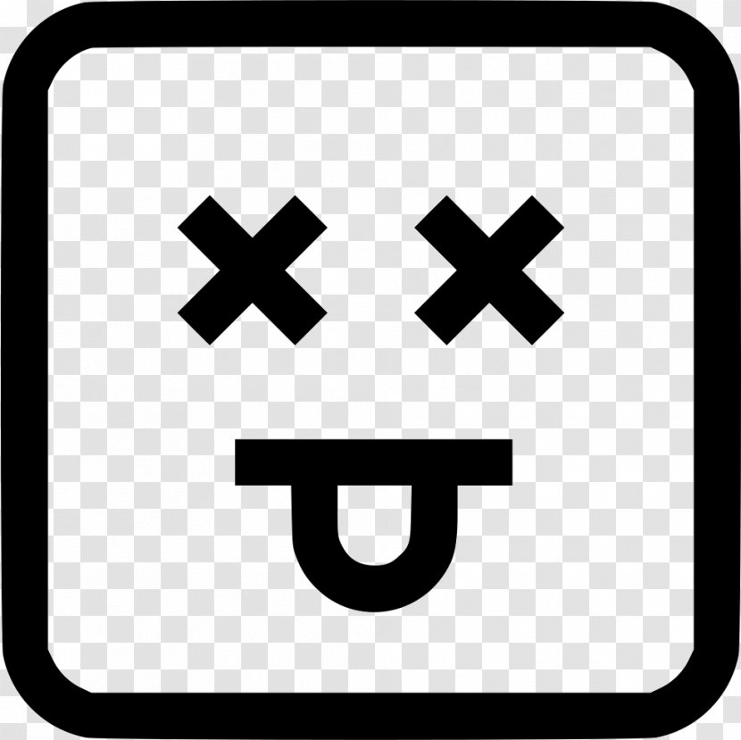 Emoticon Symbol - Black And White Transparent PNG