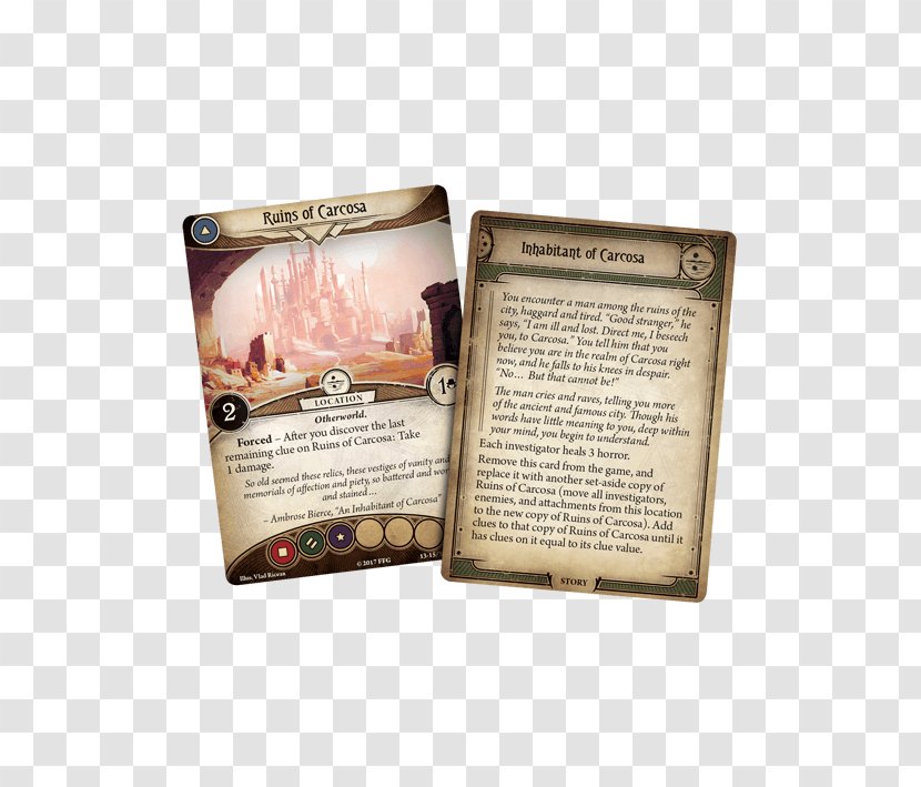 Arkham Horror: The Card Game Carcosa Horror Fiction Transparent PNG