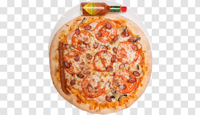 California-style Pizza Sicilian Cheese Pepperoni - Delivery - Barbecue Transparent PNG