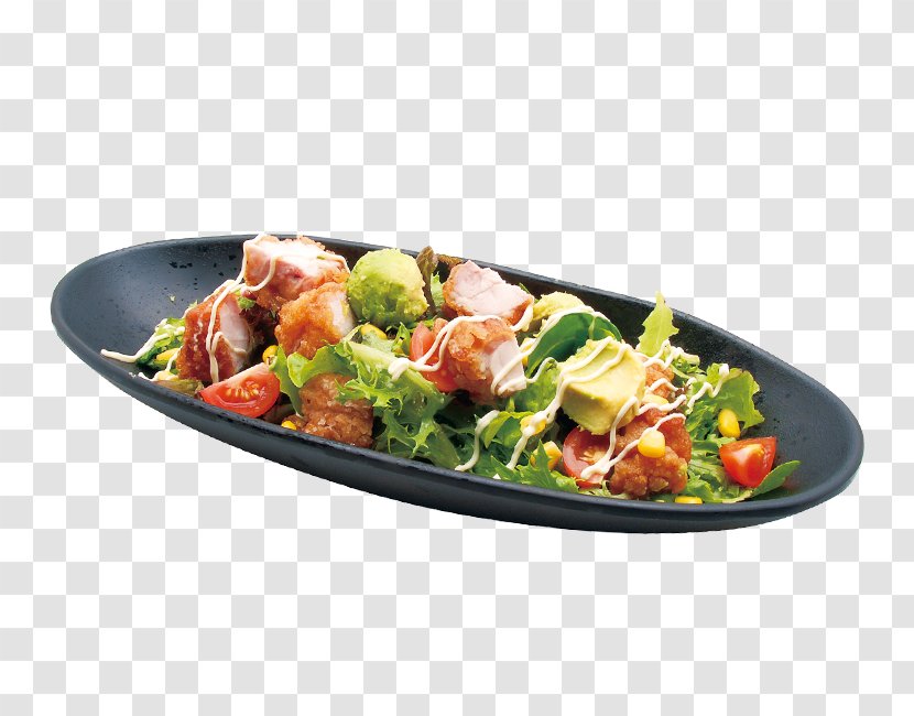Caesar Salad Vegetarian Cuisine Chicken As Food - Broth - Crispy Transparent PNG