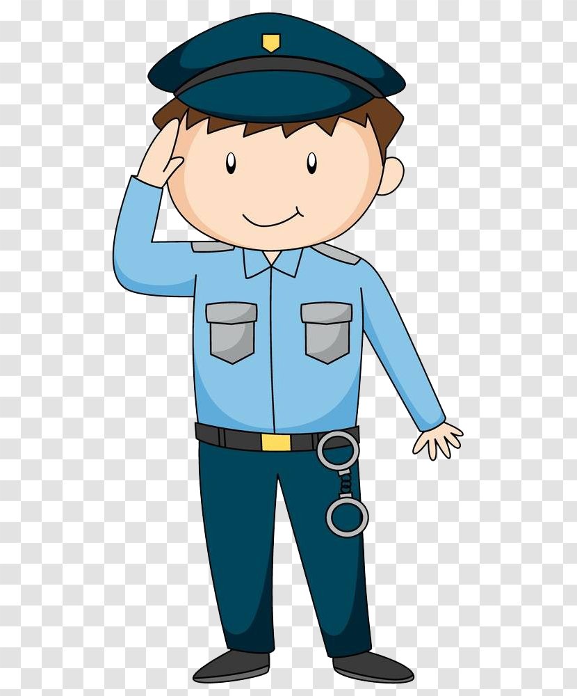 Police Officer Royalty-free Cartoon Illustration - Soldier - Salute Transparent PNG