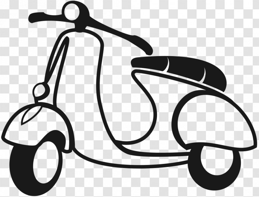 Scooter Motorcycle Transparency Drawing - Style Vespa Transparent PNG