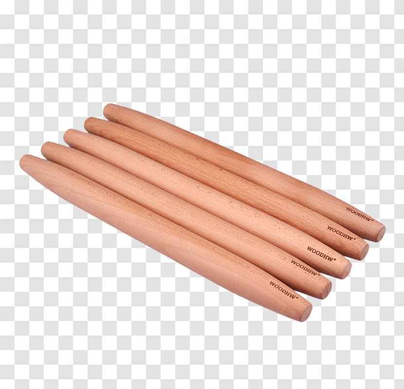 Rolling Pin Wood Cylinder - Hand Model - Wooden Transparent PNG