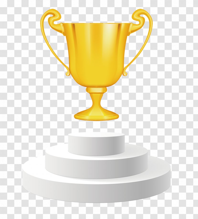 Trophy Award Clip Art - Photography - Vector Gold Champion Stage Transparent PNG