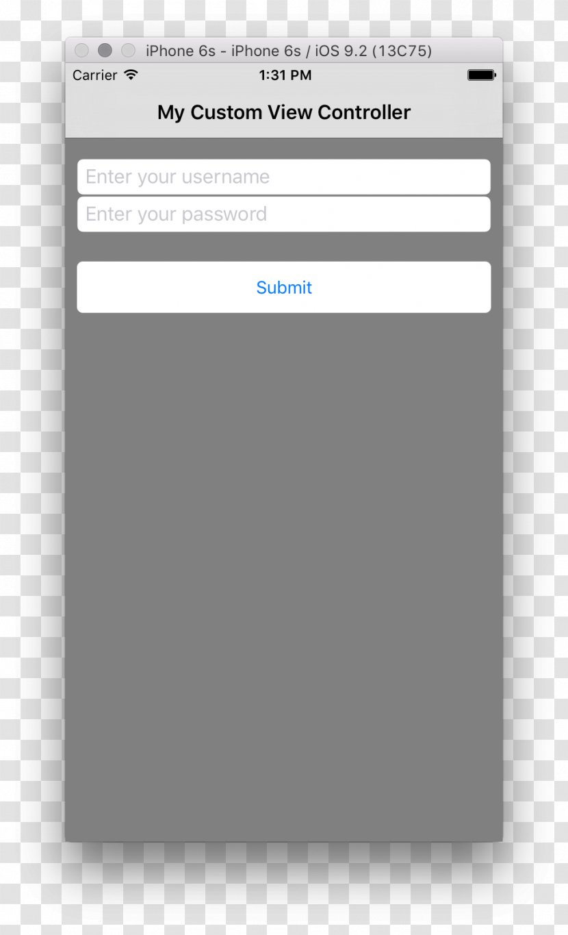 IPhone 8 Xamarin User Interface IOS Button - Screenshot - Ios Transparent PNG
