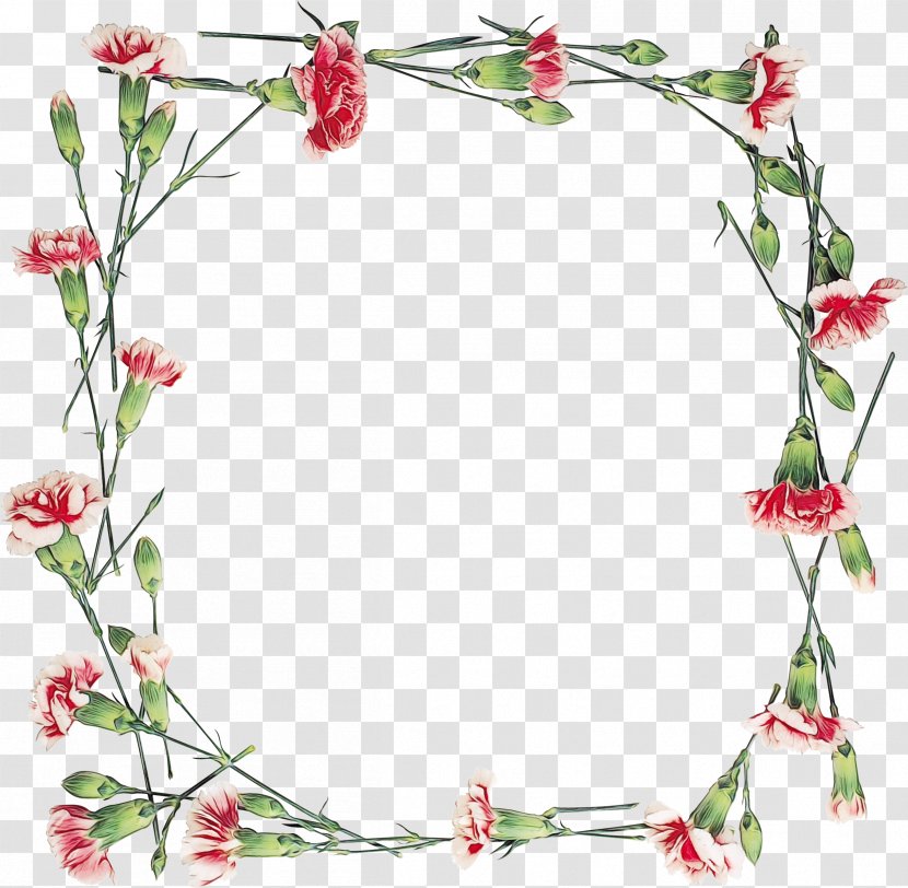 Pink Background Frame - Picture Plant Transparent PNG