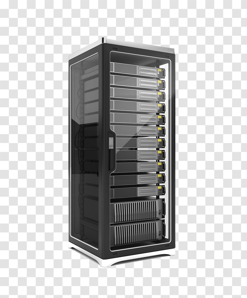 Server Computer Hardware Data Center Cloud Computing 19-inch Rack - Database Transparent PNG