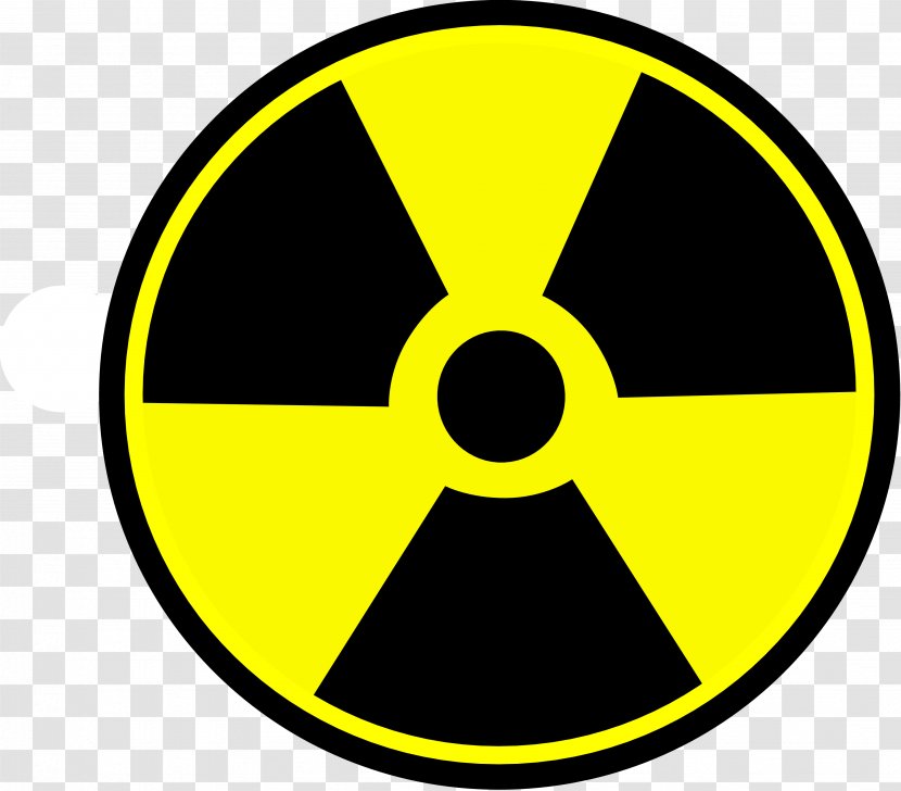Radioactive Decay Symbol Biological Hazard Clip Art - Yellow - Bomb Transparent PNG