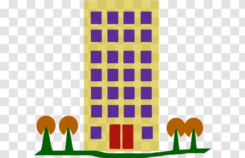 Apartment House Building Clip Art - Document - Tall Vector Transparent PNG