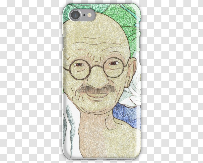 Nose Drawing Glasses /m/02csf - Watercolor - Mahatma Gandhi Transparent PNG