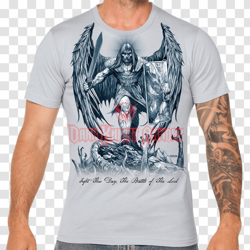 T-shirt Michael Devil Archangel - Silhouette Transparent PNG