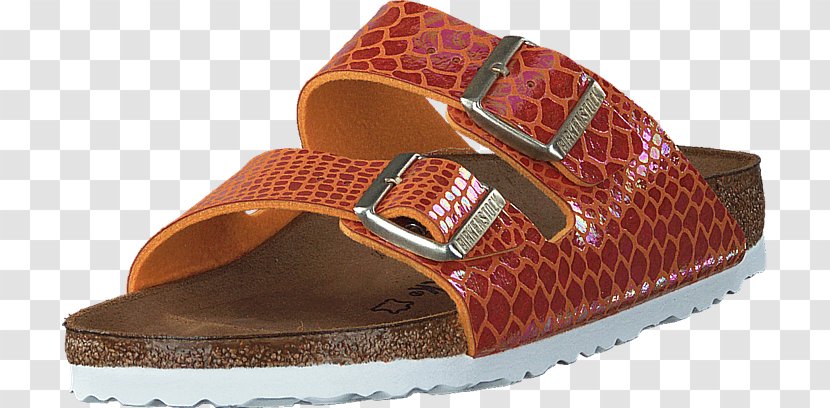 Slide Shoe Sandal Walking - Orange - Snake Transparent PNG