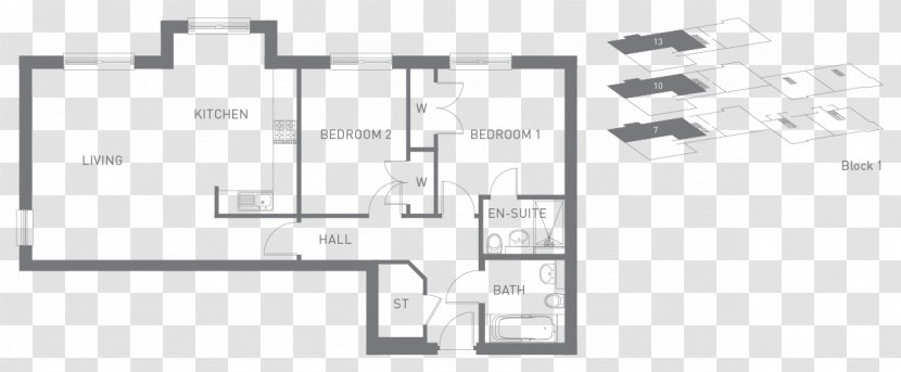 Bedroom Living Room House Bathroom - Apartment Transparent PNG