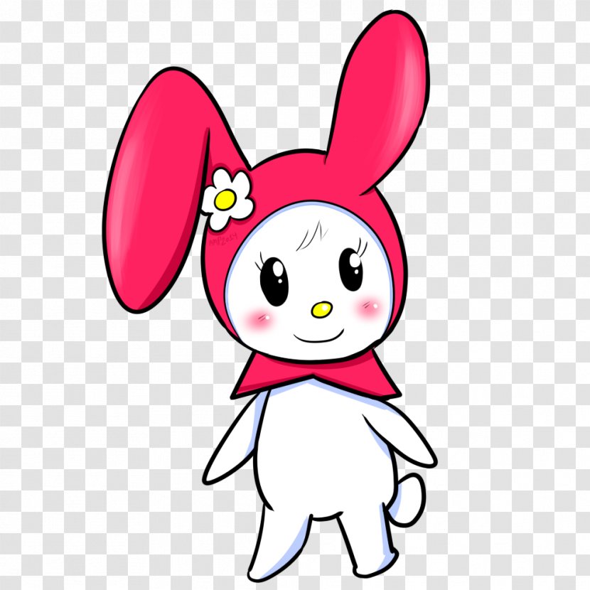 Easter Bunny Cartoon Clip Art - Watercolor - Taro Flower Transparent PNG
