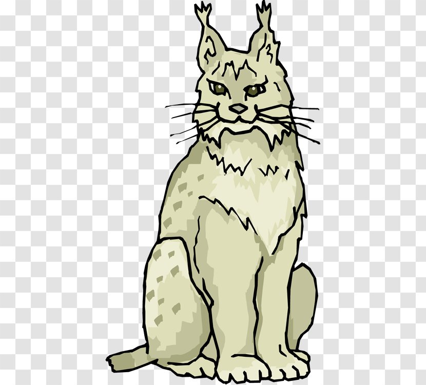 Eurasian Lynx Whiskers Bobcat Clip Art - Cliparts Transparent PNG