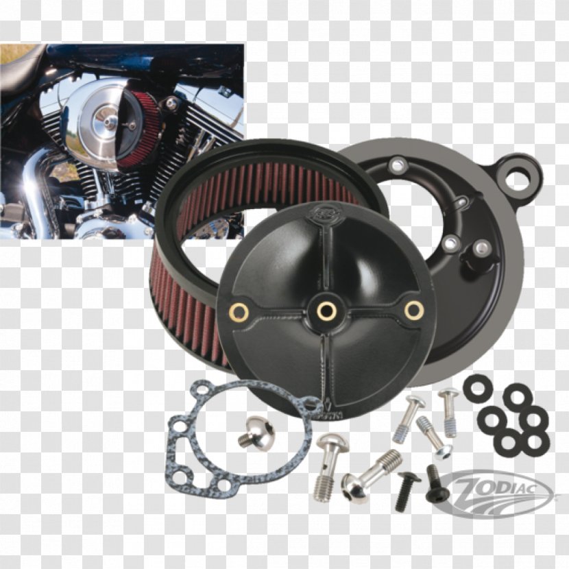 Air Filter Harley-Davidson Super Glide Evolution Engine Sportster - Clutch - Motorcycle Transparent PNG