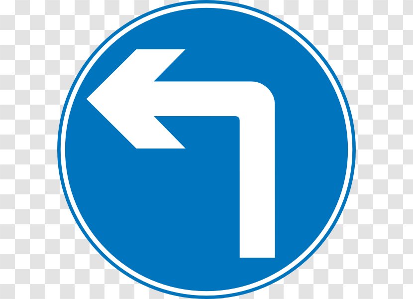 Road Signs In Singapore The Highway Code Traffic Sign Mandatory - Left Cliparts Transparent PNG