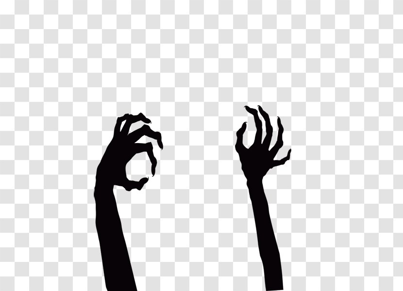Halloween Ghost - Hand - Two Hands Transparent PNG
