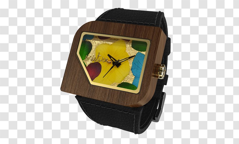 Watch Wood Clock Strap Clothing - Movement - Flower Rattan Title Box Transparent PNG