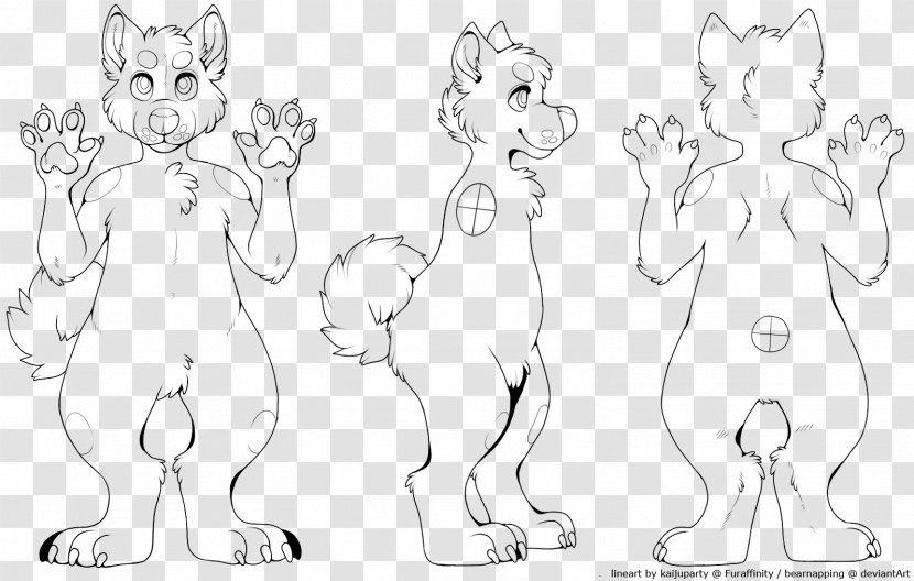 Furry Fandom Drawing Dog Line Art - Watercolor Transparent PNG