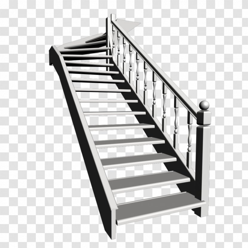 Stairs Coloring Book Ladder Handrail Architectural Engineering - Bed Frame Transparent PNG