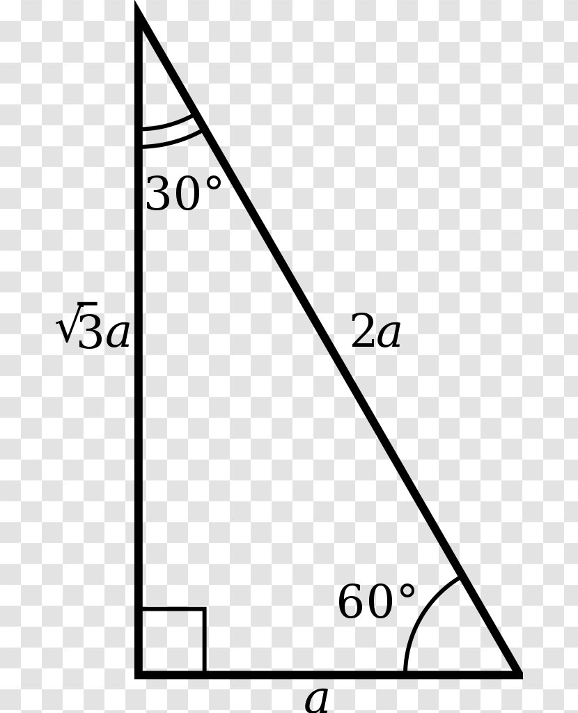 Special Right Triangle Geometry - Pythagorean Theorem Transparent PNG
