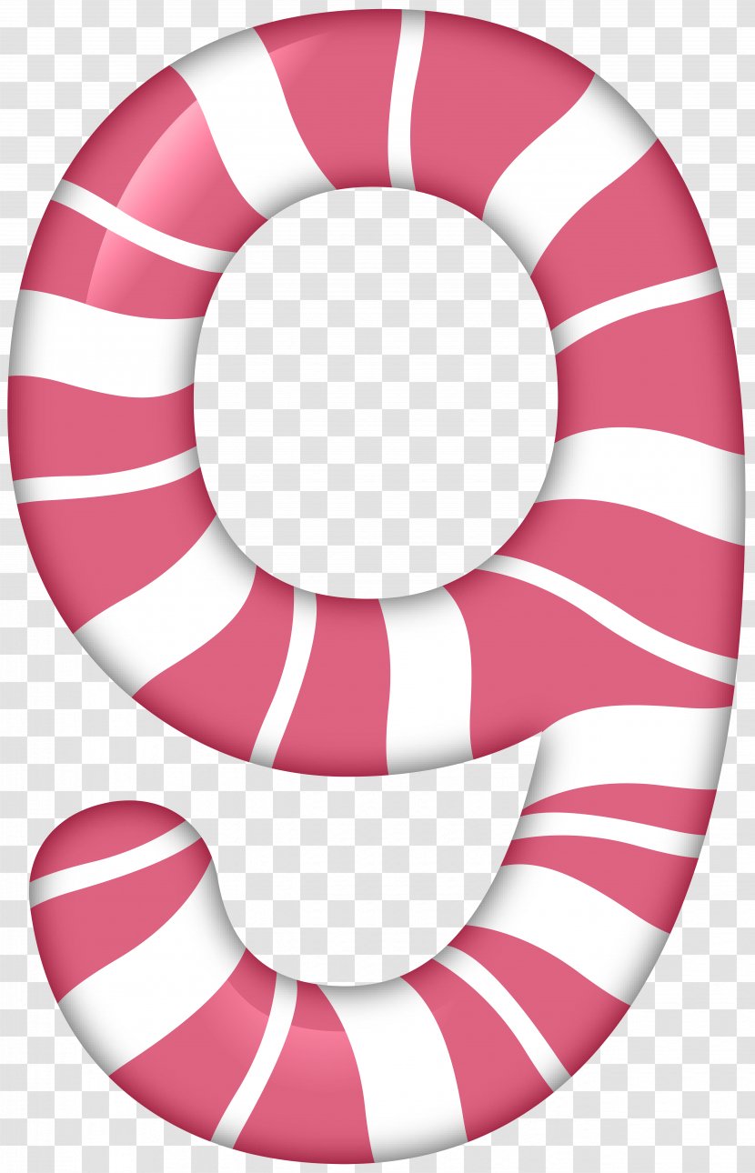 Number Simon Clip Art - Magenta - Nine Candy Style Image Transparent PNG