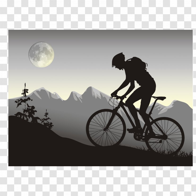 Wedding Invitation Greeting & Note Cards Birthday Cycling Bicycle - Silhouette Transparent PNG