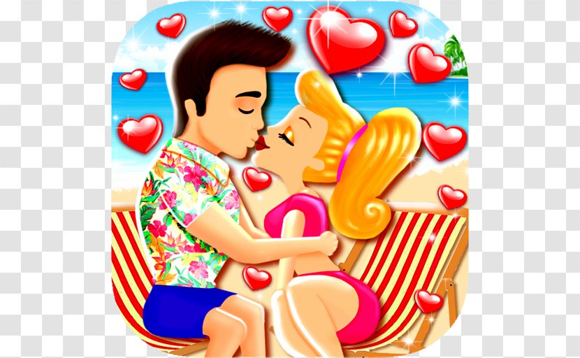 Romantic Kiss On The Beach Game Love - Dating Transparent PNG