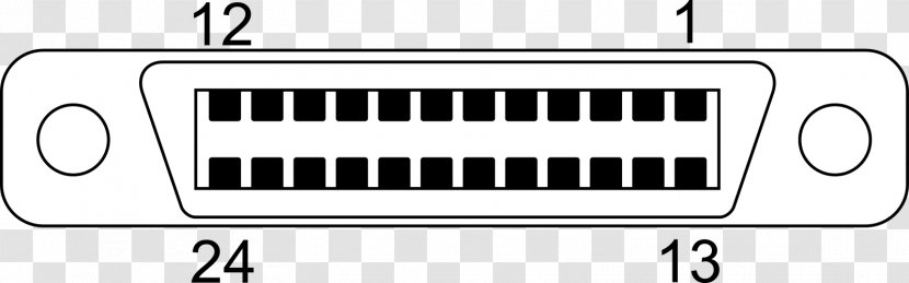 Hewlett-Packard IEEE-488 Pinout Bus Micro Ribbon Connector - Hewlettpackard - Hewlett-packard Transparent PNG