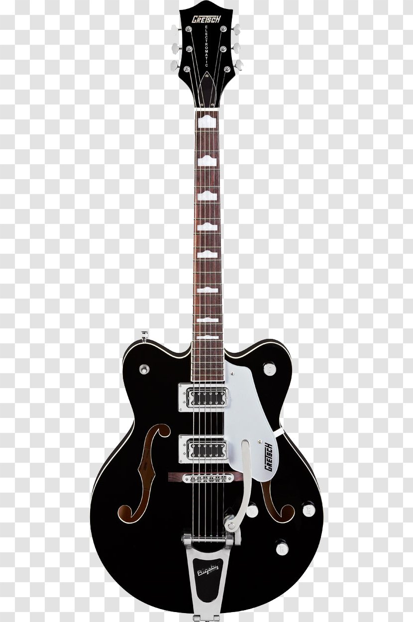 Gretsch White Falcon Guitars G5422TDC Bigsby Vibrato Tailpiece - G5420t Electromatic - Guitar Transparent PNG