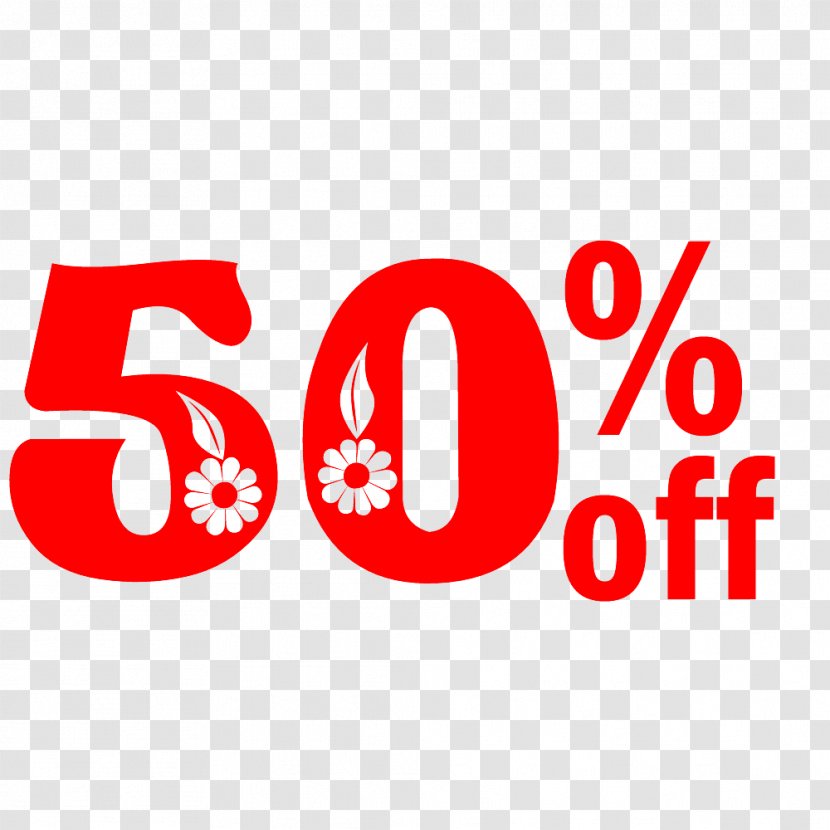 Spring Sale 50% Off Discount Tag. - Code - Gap Inc Transparent PNG