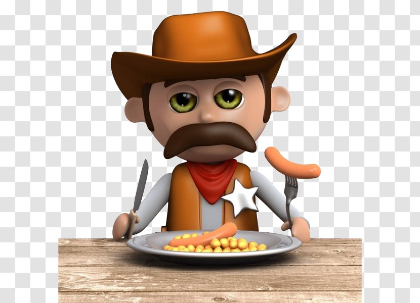Cowboy Stock Photography Royalty-free Clip Art - Cook - Sheriff Eat Transparent PNG