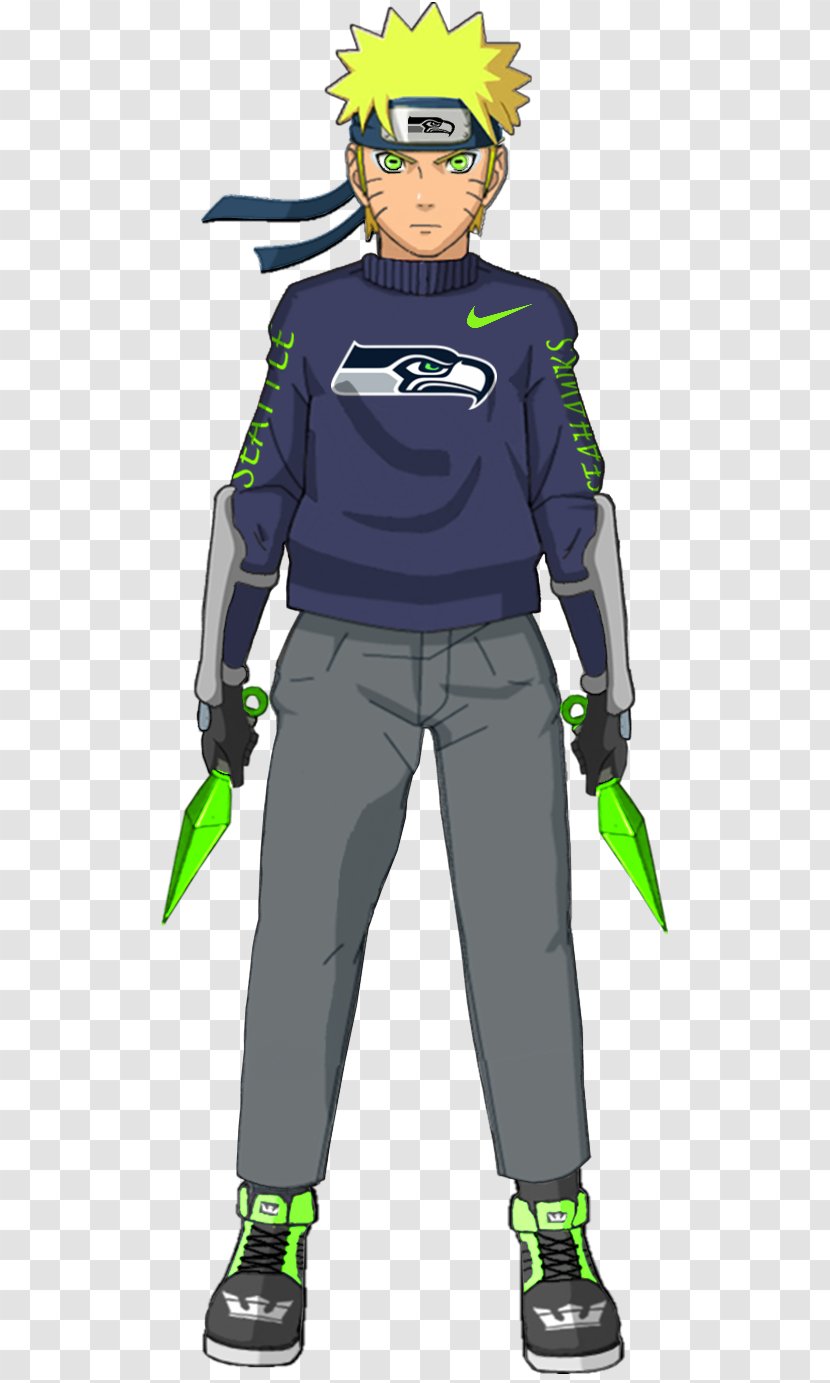 Seattle Seahawks Fan Art Cartoon - Watercolor Transparent PNG