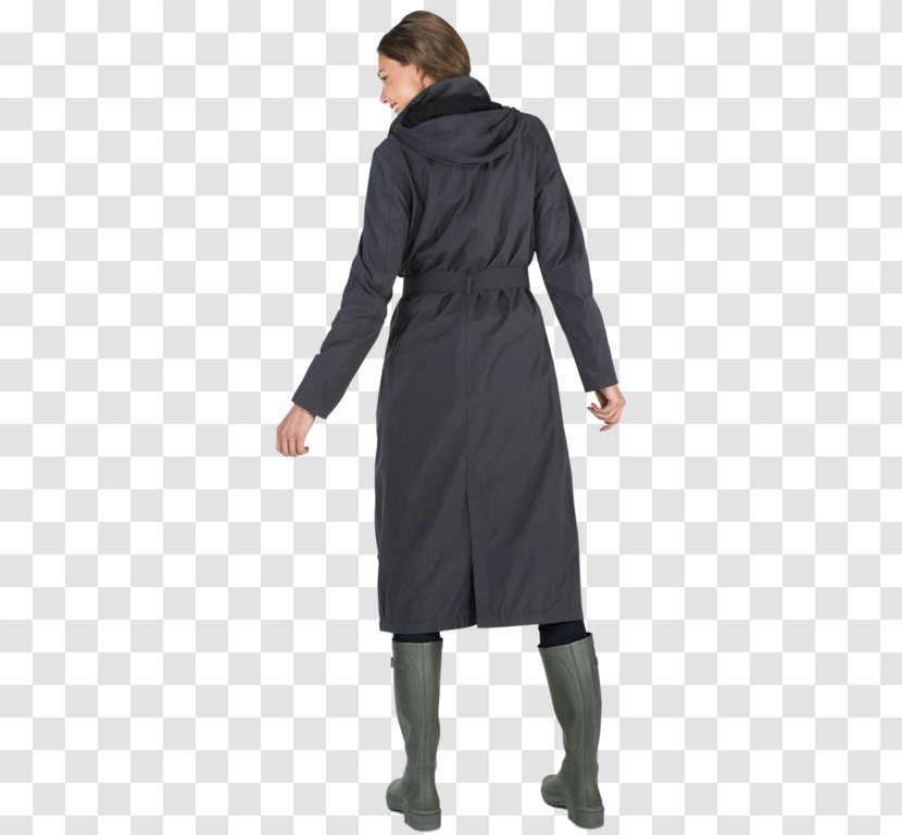 Raincoat Overcoat Jacket Nylon - Lucine Transparent PNG
