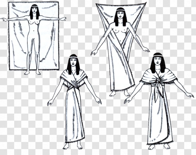 Ancient Egypt Greece Tunic History Clothing - Wedding Headdress Transparent PNG