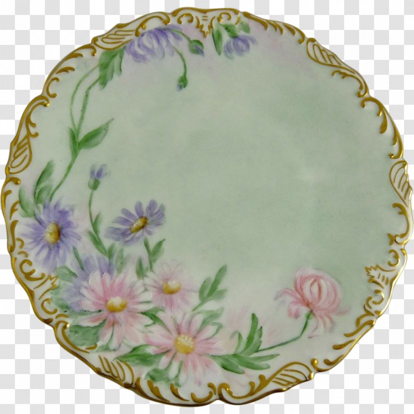 Plate Limoges Porcelain Mintons Transparent PNG