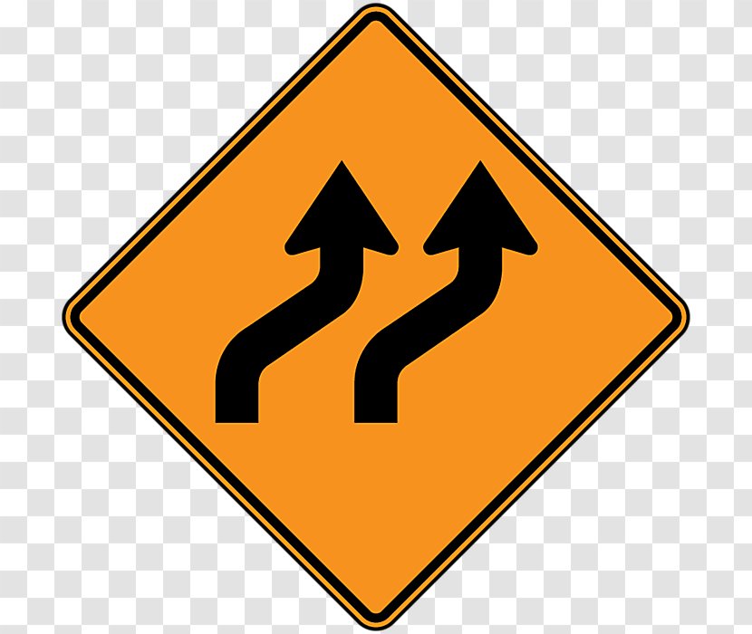 Reverse Curve Traffic Sign Manual On Uniform Control Devices Road - Symbol Transparent PNG
