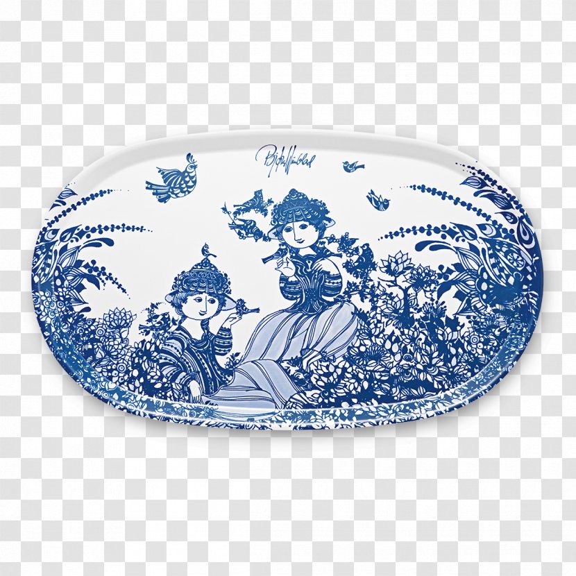 Platter Oval Tray Blue Rosendahl - Vase Transparent PNG