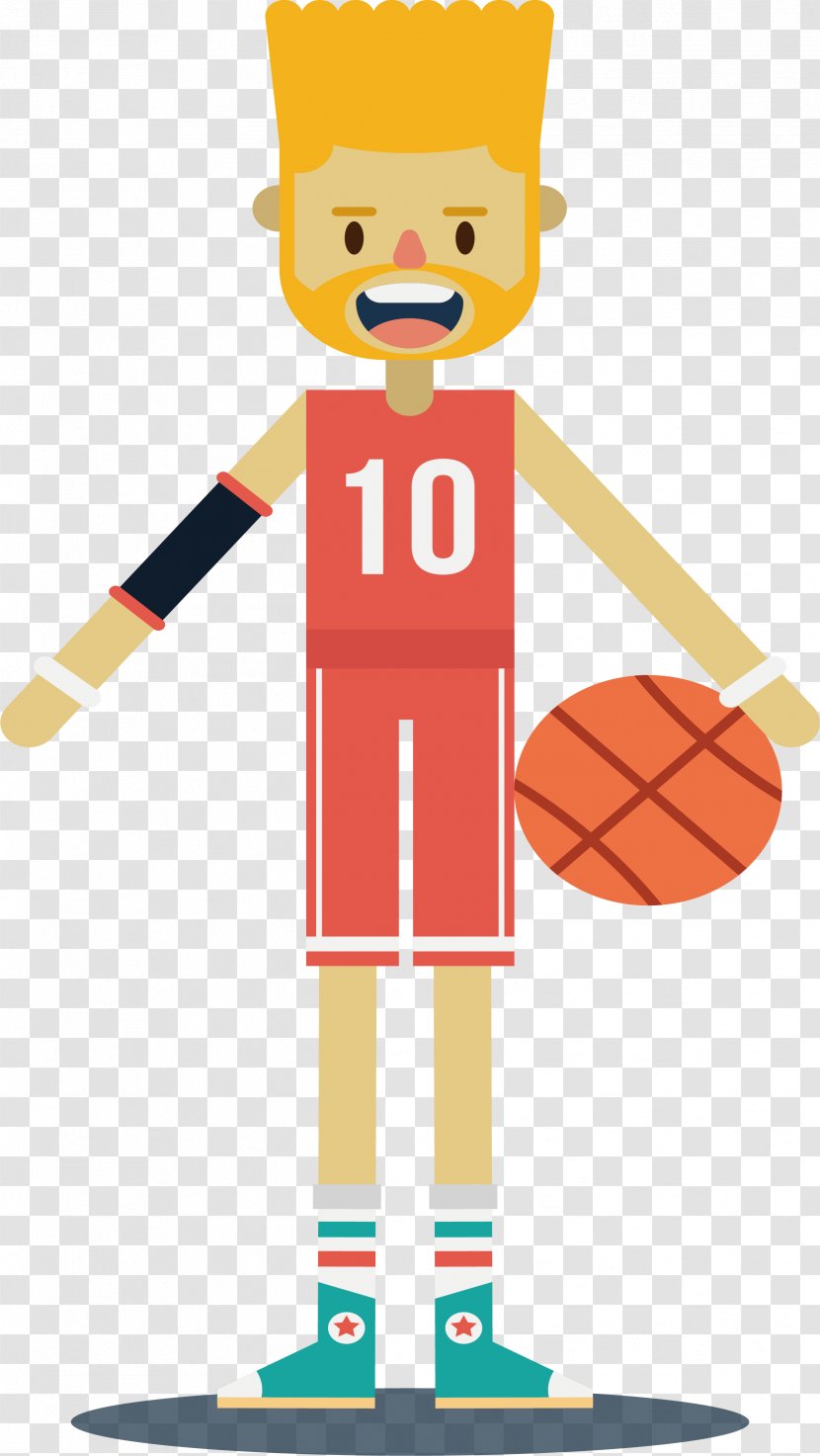The Basketball Player NBA - Flat Design - Players Transparent PNG